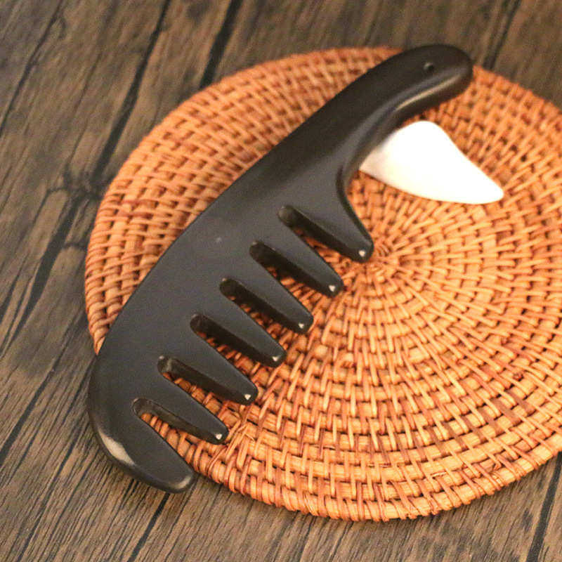 福砭堂砭石中弯长柄七齿宽齿梳按摩头部头皮穴位经络梳按摩刮痧板,个人护理/保健/按摩器材,按摩温熏调理器配件,淘宝优惠券,粉丝福利购,淘宝优惠卷