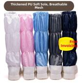 雨布璞软底透气防静电高筒靴防尘鞋 工厂车间男女防护靴 无尘靴数码