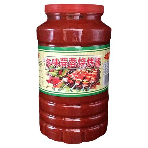 相当美高丽蒜蓉多味烧烤酱烤冷面酱用 辣酱烧烤酱1800克拍1桶包邮