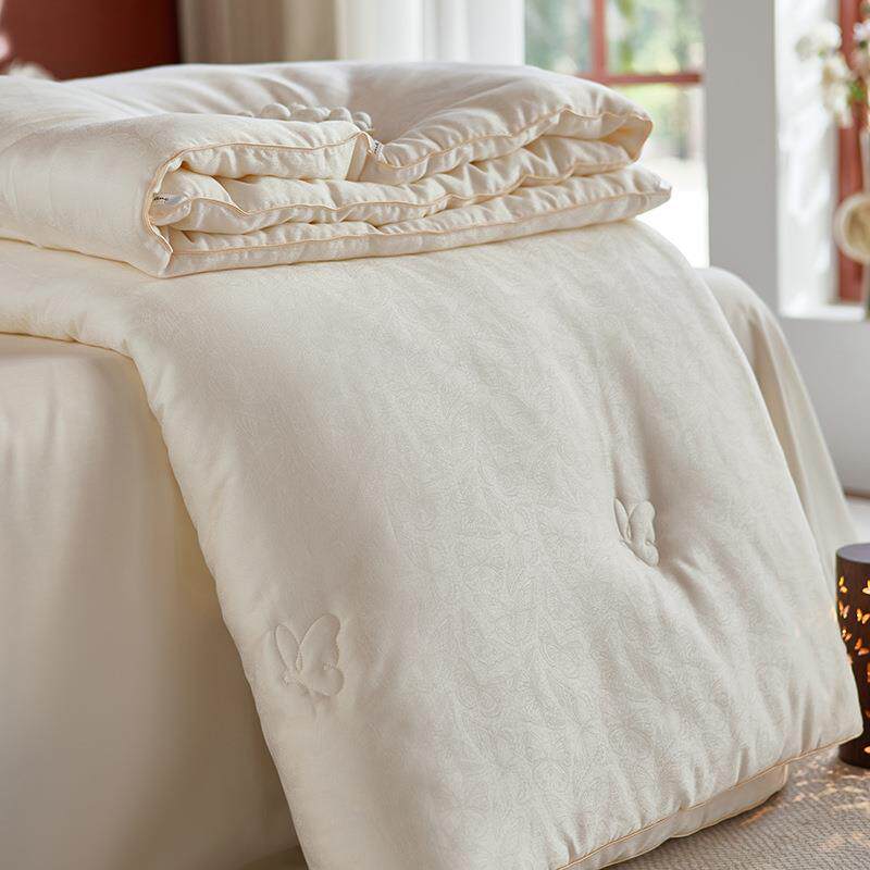 兰精天丝棉大提花蚕丝蛋白被被子被芯奢养亲肤轻盈保暖蚕丝被