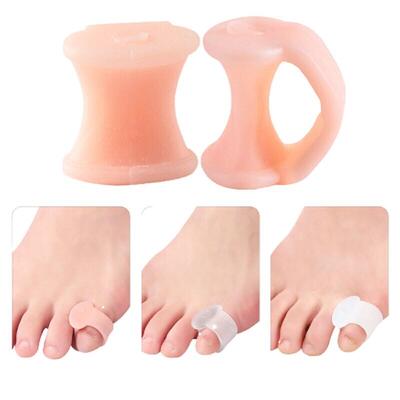 2pcs=1pair Separator Finger Feet Care Protector Silicone Toe