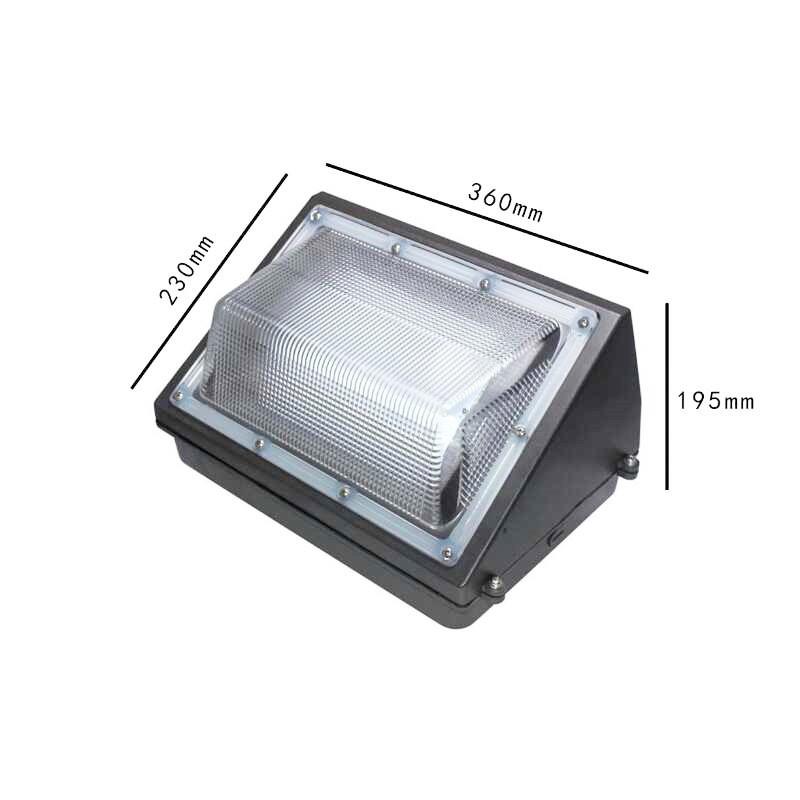 PC罩玻璃罩三角壁灯40W60W80W空包套件直销五金加工喷塑装配