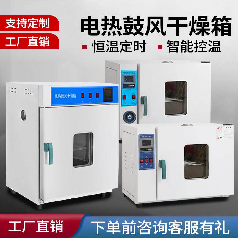 电热恒温鼓风干燥箱 工业烤箱带鼓风 不锈钢内胆实验室用烘箱