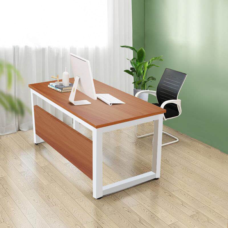 钢木结合职员办公桌单双人工位台式家用写字桌简易电脑桌椅组合