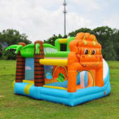 恐龙蹦蹦床城堡儿童充气小型幼儿园淘气充气世纪室内滑梯城堡攀岩