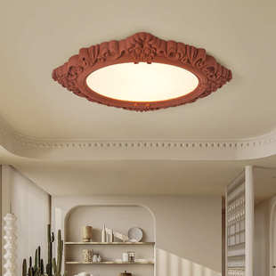 大气艺术客厅高端灯新款 2025主卧室奶油风灯具灯年吸顶灯 雕花法式