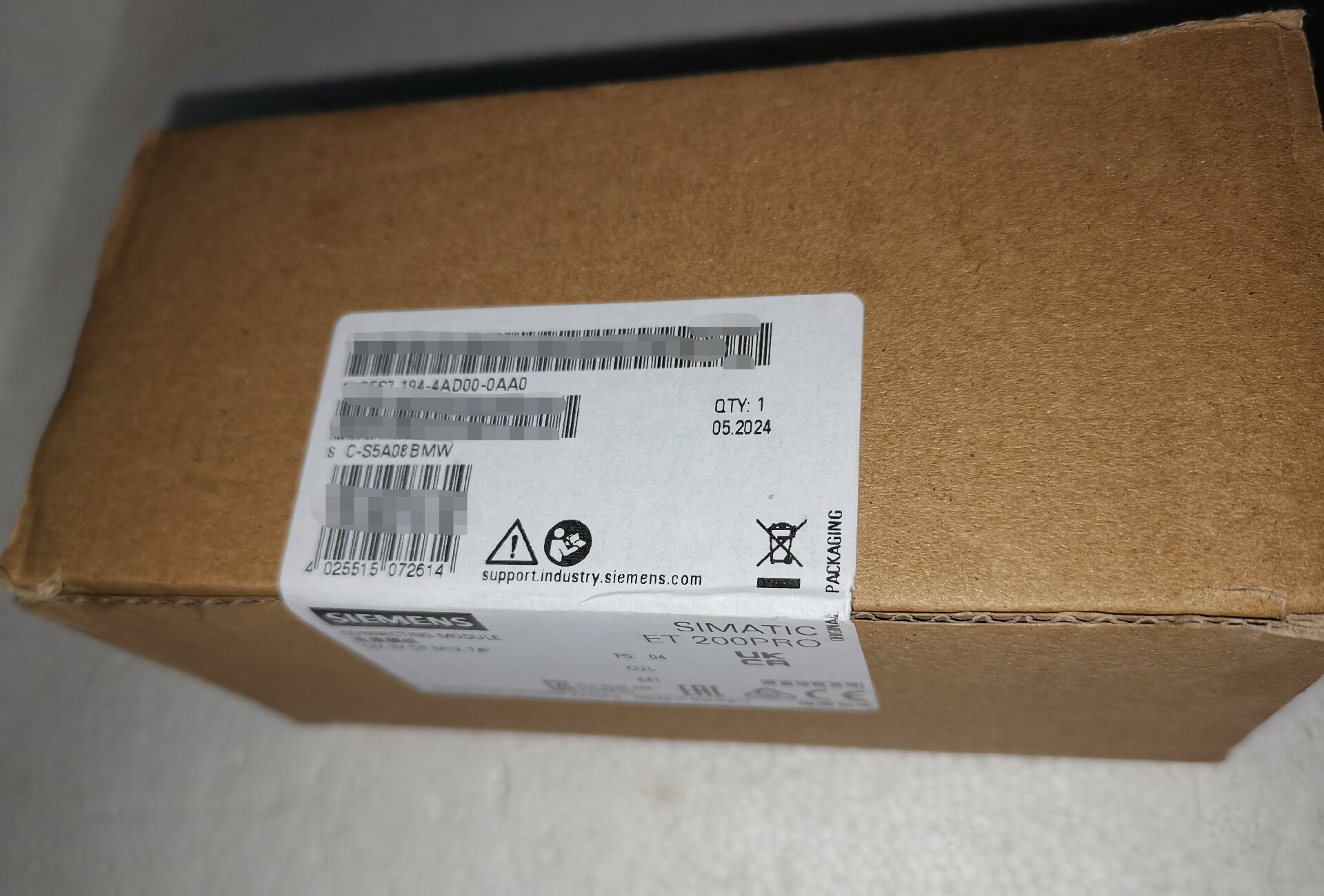 SIEMENS西门子ET200pro模块6ES7 194-4