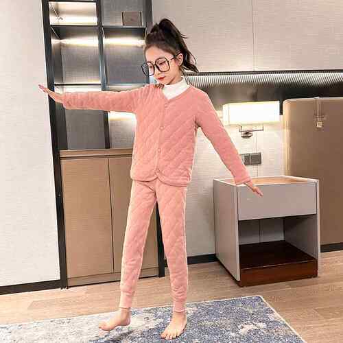 夹棉学生2024校服内搭神器冬季男孩冬装女男宝宝中小学生加绒棉服