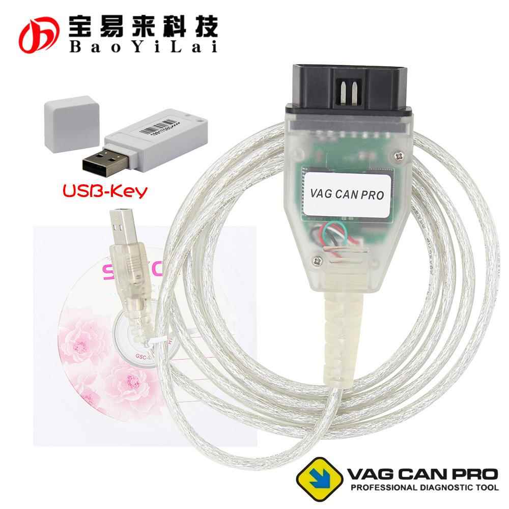 VCP Vag Can Pro for VW Audi K-line with USB-KEY 汽车诊断线