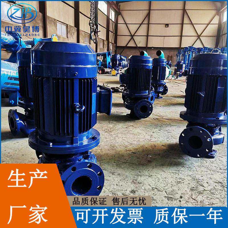 抽水泵农用灌溉ISG125-200立式压管道泵温铸铁耐磨清水泵