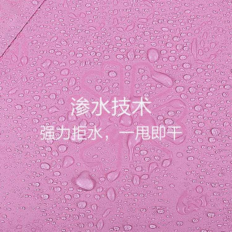 新款直销创意三折遇水开花伞女生口袋伞黑胶防紫外线折叠遮阳雨伞