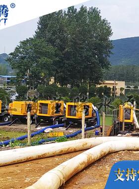 移动排洪泵500立方米强自吸大型抽水机10寸8寸6寸现货淤泥排水泵