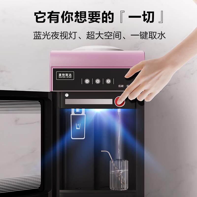 冷热两用饮水机家用立式冰温热办公室制冷制热加热普通桶装水新款 - 实物图