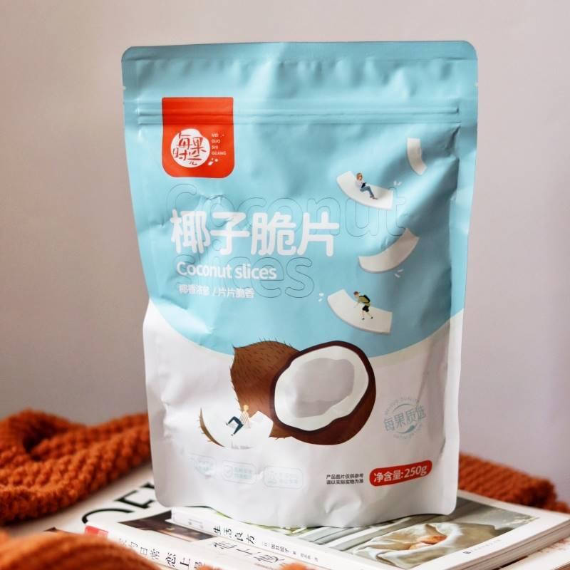 板正椰子片每果时光脆片500g即食脆块椰子角椰果肉海南特产休闲小