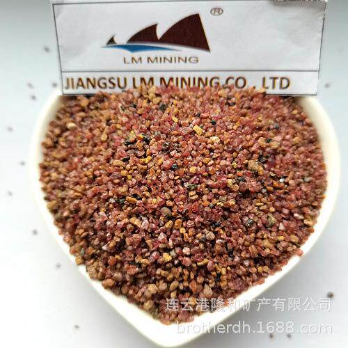 石榴石砂船舶修理喷砂除锈10-20目15312133044喷砂机用