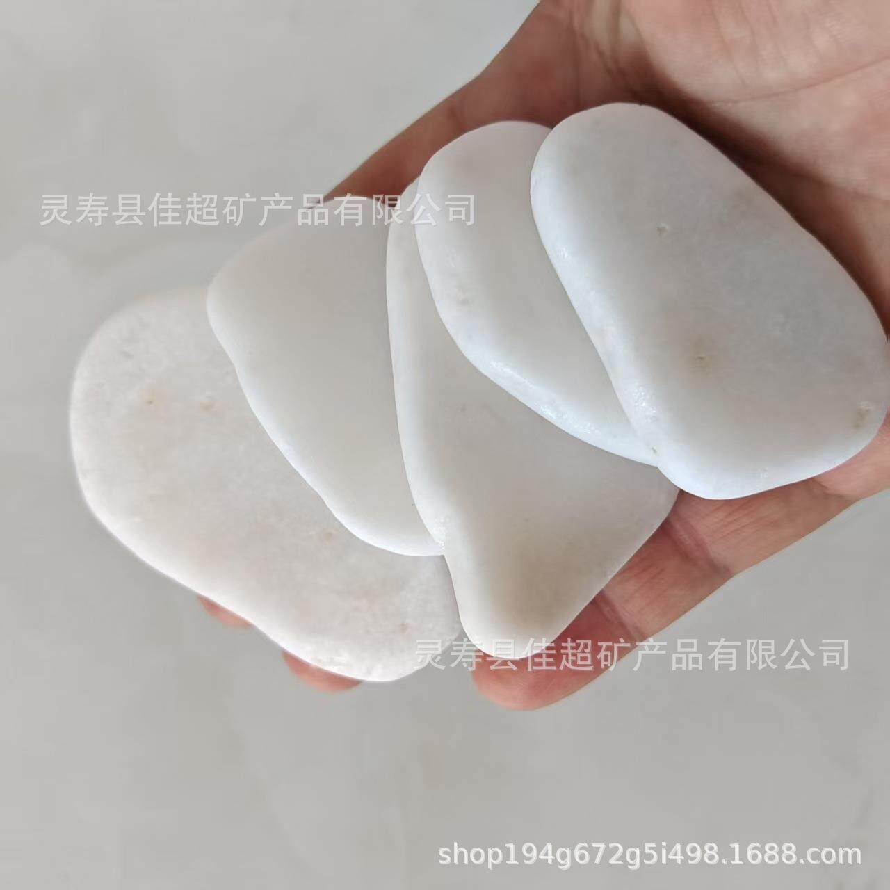 不规则白色鹅卵石大彩绘石头圆片手绘画画石diy手工石头画雕刻石