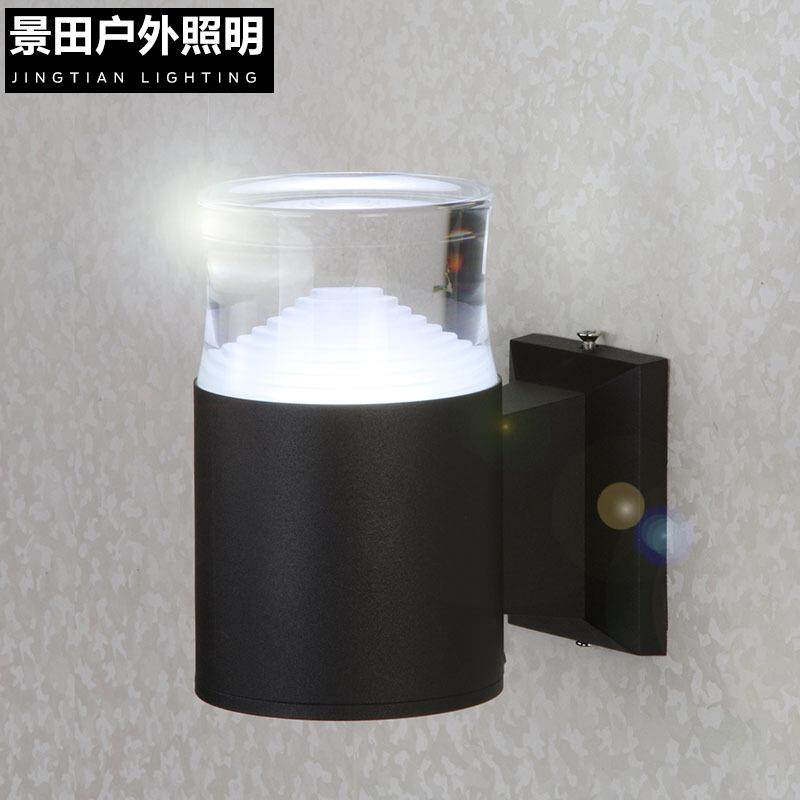 景田 厂家直销LED壁灯5W现代简约铝管过道灯户外防水防潮灯