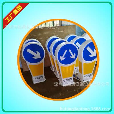 安全岛导向灯箱厂家直销 行人安全岛分道灯箱