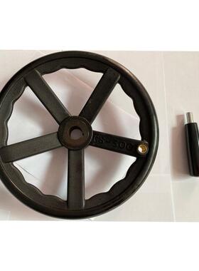 塑手轮25*300钢可50157动手转柄增强尼龙手凡轮五辐手轮非小匠手