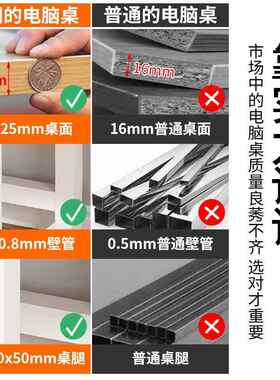 定制书桌860cmW高电脑桌11长0单人写字台HAJ简约办公桌2米长双人