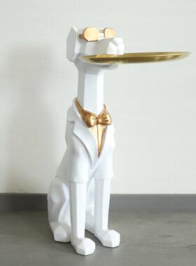 创意北欧轻奢客厅落地摆件茶几沙发旁收纳摆件乔迁新居装饰礼品