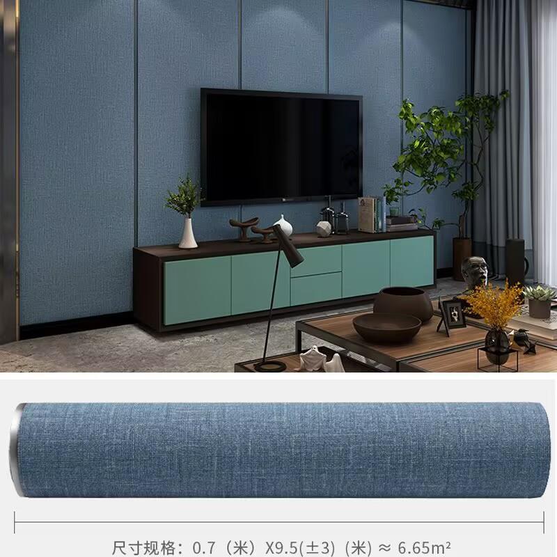 70公分大间距鹿皮绒墙纸简约现代条纹客厅满铺壁纸