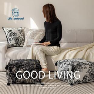 Sitting 法式 黑白坐墩中式 矮凳蒲团懒人沙发坐垫 Cushion PuTuan