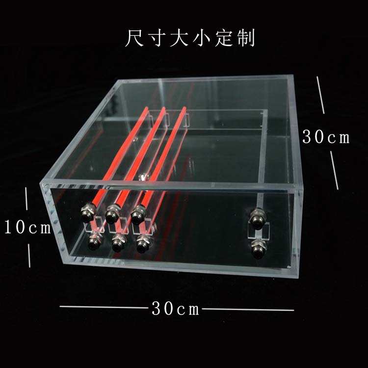 测试配件装置有机玻璃仪器实验实验透明亚克五面盒试验机械力道具