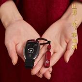 2025本命年新款 朱砂红十二生肖保平安汽车载用钥匙扣挂饰绳炼礼物