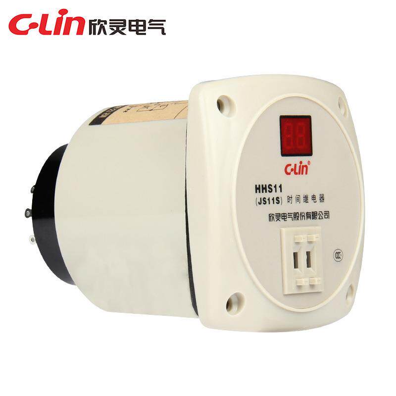 欣灵JS11S 数显时间继电器 HHS11二位显示延时控制器 时控器