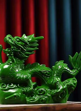 正品中乌木刻龙饰室品实木雕刻龙国风格客厅雕办公红木工艺礼品