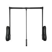 衣柜衣帽间下拉式 挂衣伸缩缓冲升降挂衣架挂衣器宽度可调五金