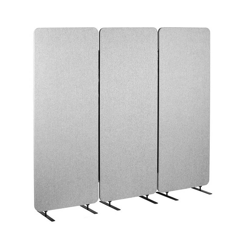 外贸聚酯纤维室内屏风供应屏风办公室隔断挡板吸音可移动地面