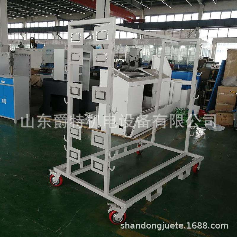 山东爵特双面物料盒推车卷布料周转车配6寸脚轮按需制作厂家直销