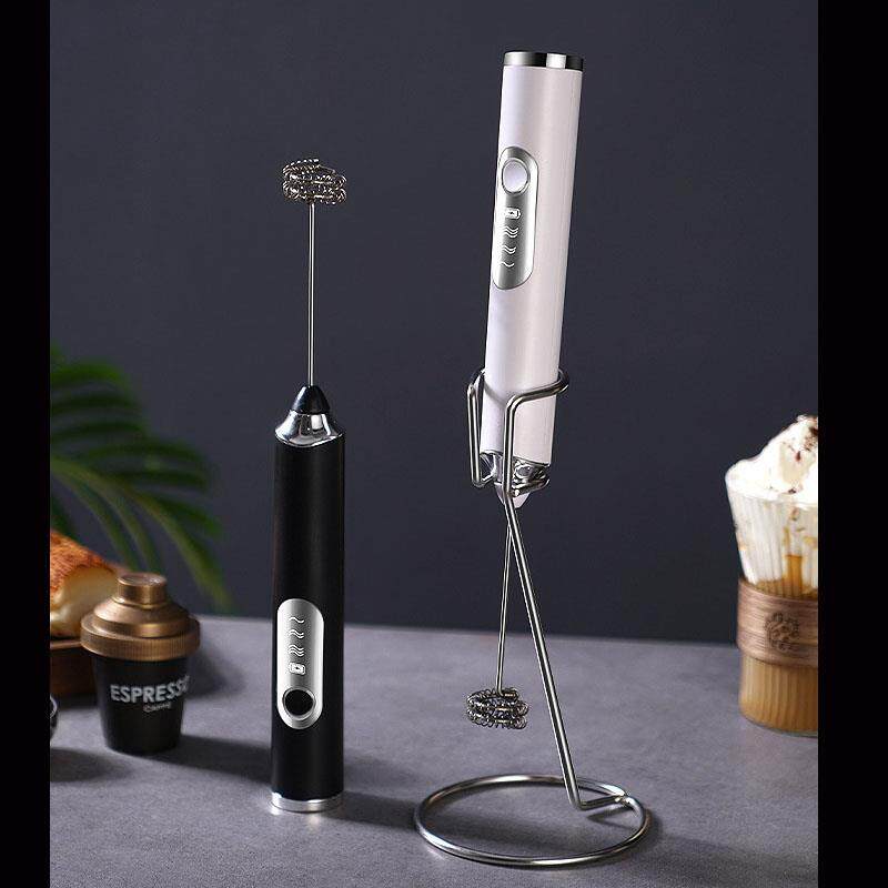 奶泡器手持电动打奶器搅拌器打泡器电动打蛋器家用小型带支架奶泡