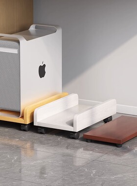 台式电脑主机托架可移动滑轮放置物架机箱柜底座主机柜托盘支架子