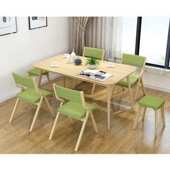 电脑休闲书桌家用餐椅餐厅简约北欧靠背椅椅椅折叠创意木椅子现代