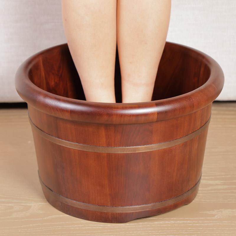 圆边花梨木泡脚木桶家用实木泡脚盆洗脚足疗高深桶木质过小腿保温
