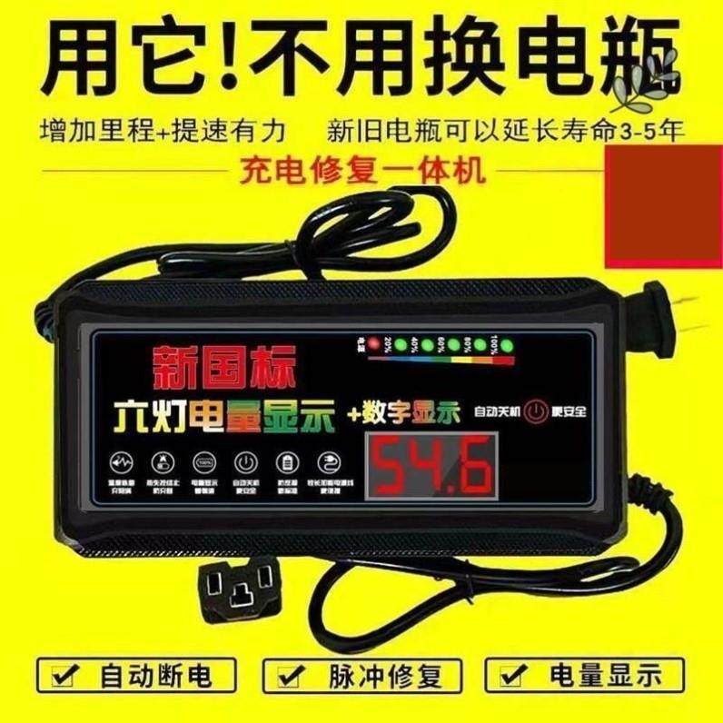 自动断电 两轮三轮电动车电动车充电器48V60V72V超级快充电车通用