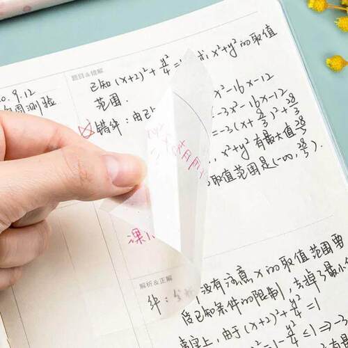 Transparent Sticky Notes with Scrapes Stickers Paper Clear s