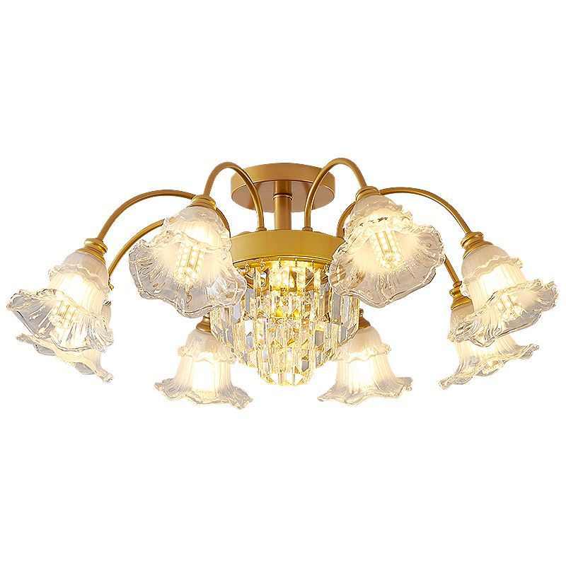 轻奢水晶客厅灯吸顶灯2024新款大气奢华别墅大厅主灯餐厅灯具套餐