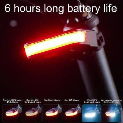 Solar Bicycles Light Night Riding Solar-Powered Back Light