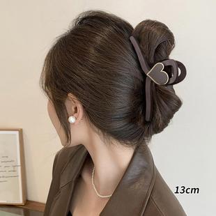 2024新款盘发发夹女高品质大发量抓夹后脑勺高级感15鲨鱼夹大号