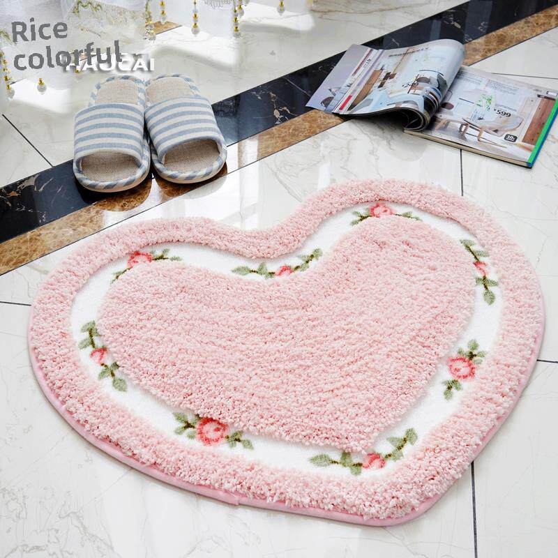好彩韩版爱心地垫地毯门垫浴室防滑垫脚垫卫生间垫子 特价
