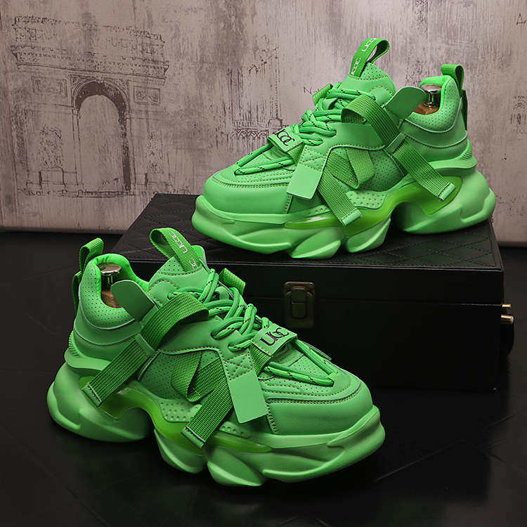 老爹鞋男士2025年新款秋季ins超火厚底松糕跟增高运动休闲跑步鞋,流行男鞋,老爹鞋,淘宝优惠券,粉丝福利购,淘宝优惠卷