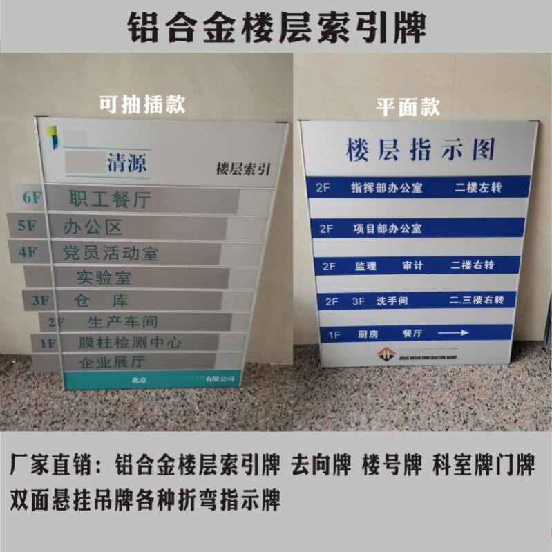 铝合金楼层索引牌写字楼商场更换楼层指示牌分布图导向楼层标识牌