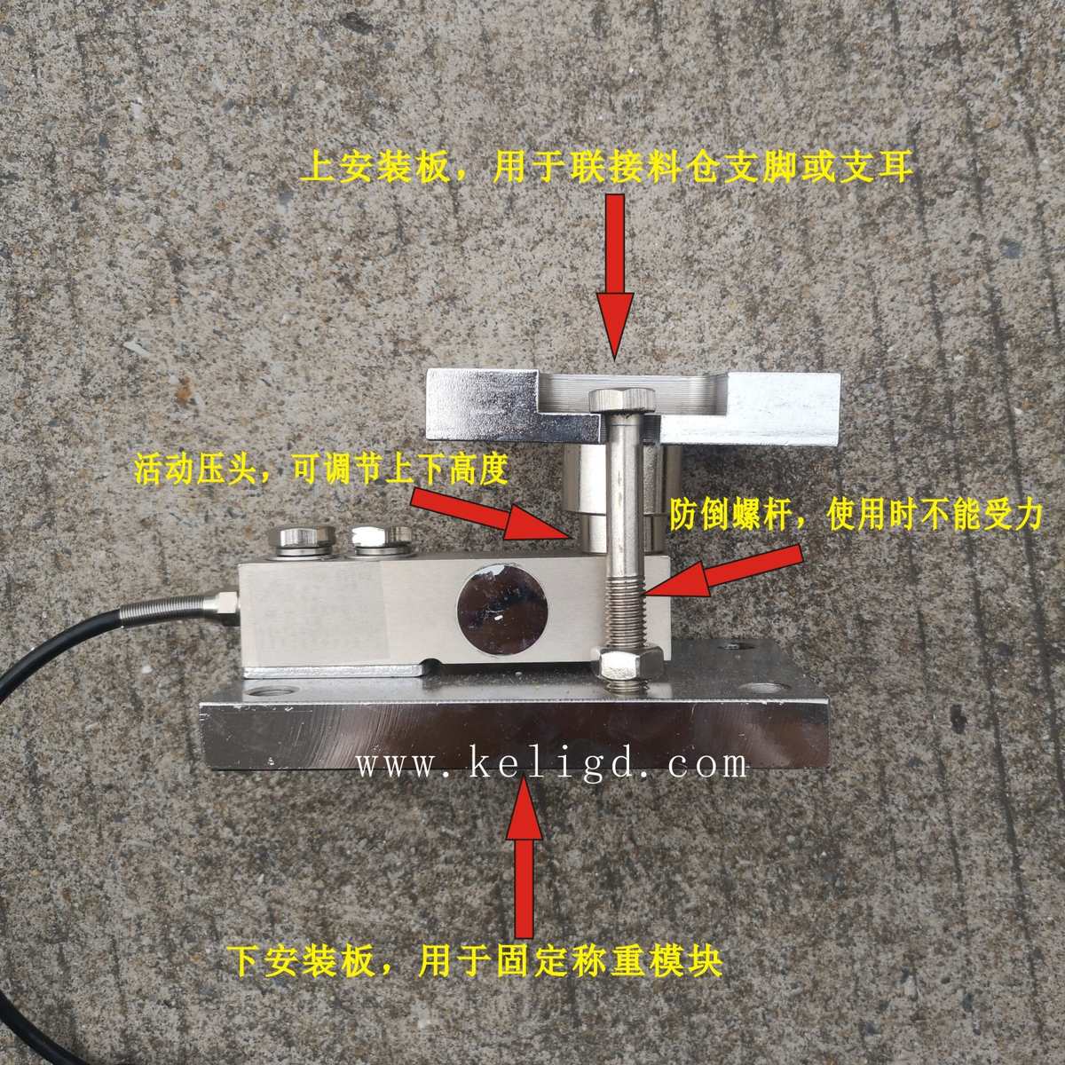 直售柯力称重模块SQB100KG250kg500kg1t2 2.5T静载模块广东包邮