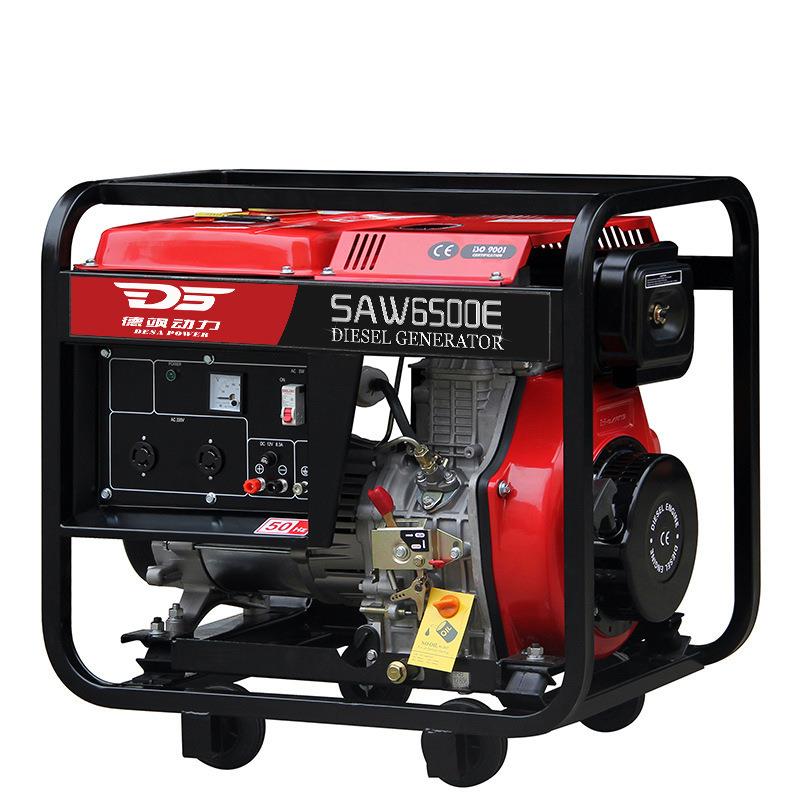 货飒动力6k小型单三相SAW6500E柴油发电机型号SAW6500现Ew德电启