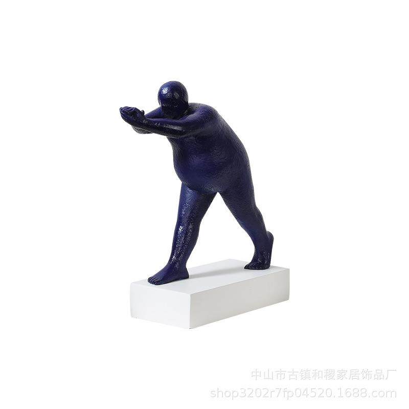 北欧现代样板房创意雕塑抽象人物摆件电视柜斗柜玄关书柜饰品摆设