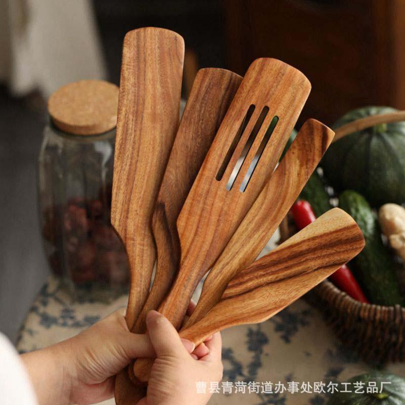 相思木长柄锅铲搅拌料理铲子家庭厨房烹调工具实木锅铲不粘锅